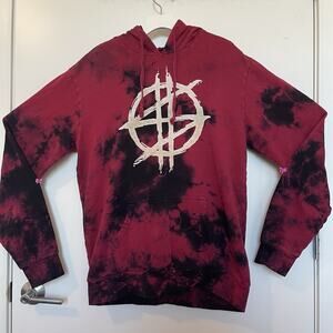 Synyster Gates Blood Moon Tie-dye Hoodie Size M with Logo Unisex Pullover. Rare